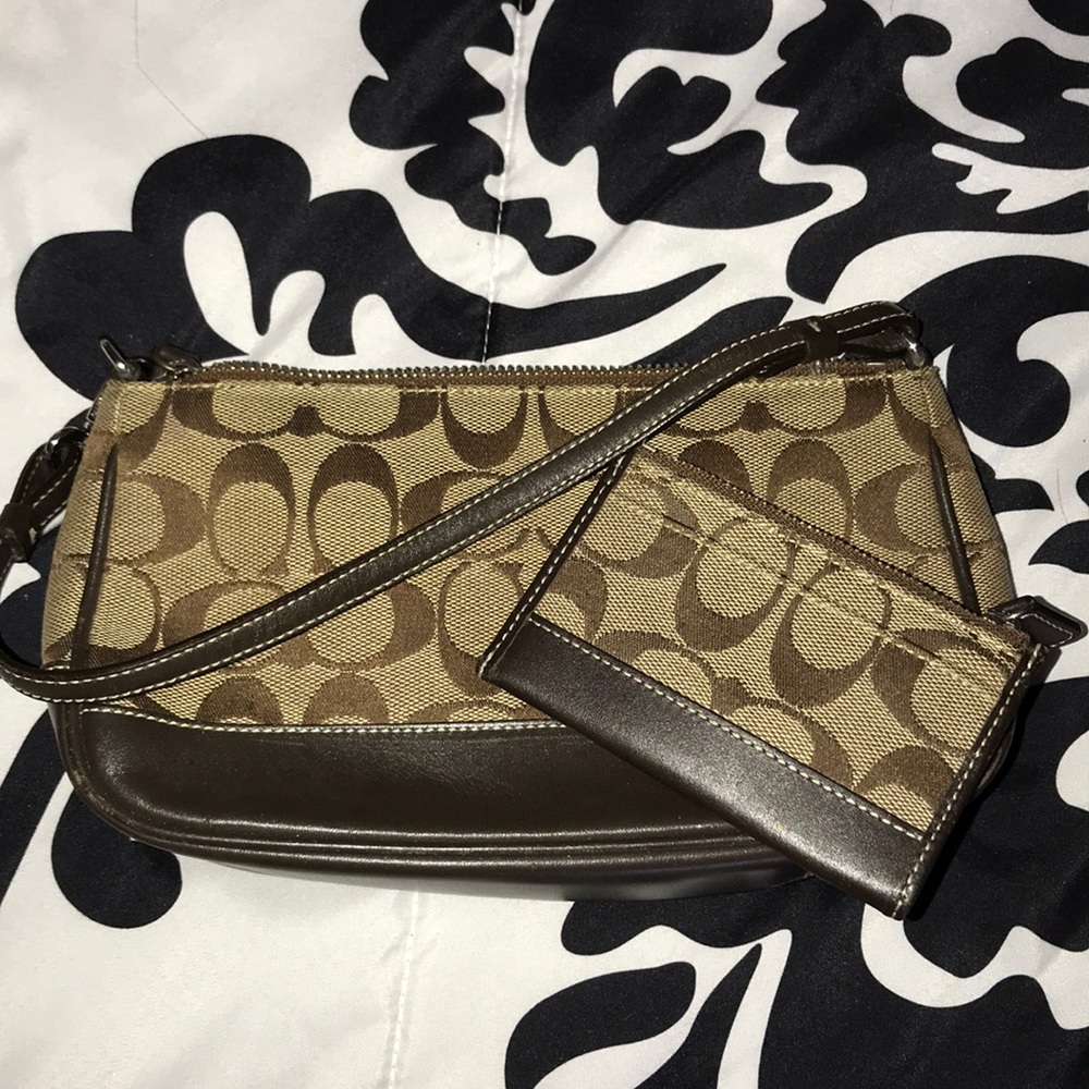 Coach purse and mini wallet